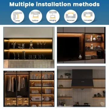 Stylish Muzata 6Pack 1M LED Channel for Easy Install