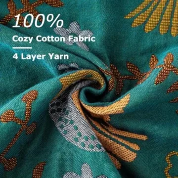 Cozy Boho Throw Blanket - 100% Cotton Farmhouse Decor
