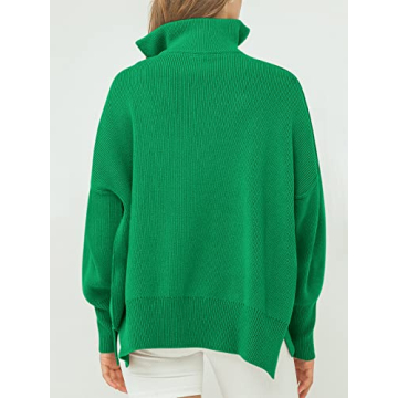 ANRABESS Oversized Women's 1/4 Zip Sweater for Fall