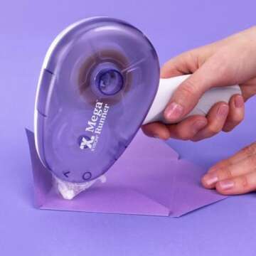 Xyron Mega Runner, Permanent Adhesive Tape Dispenser, Refillable, 1/2" x 100', Tape Runner, Perfect ...