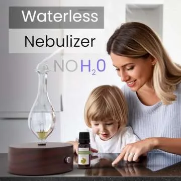 ArOmis Aromatherapy Diffuser - (Solum Nox Merus) Premium Wood & Glass Essential Oil Nebulizer - Professional Grade Waterless Diffuser - No Heat No Plastics