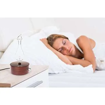 ArOmis Aromatherapy Diffuser - (Solum Nox Merus) Premium Wood & Glass Essential Oil Nebulizer - Professional Grade Waterless Diffuser - No Heat No Plastics