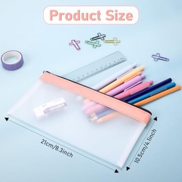 Timart Clear Pencil Pouch Set - Organize with Style
