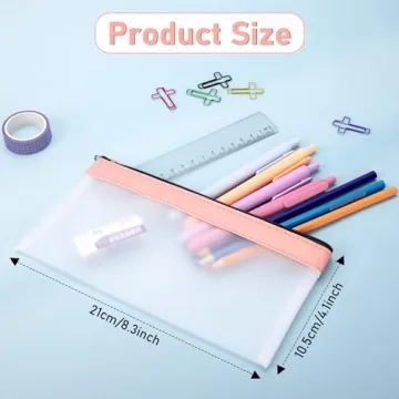 Timart Clear Pencil Pouch Set - Organize with Style