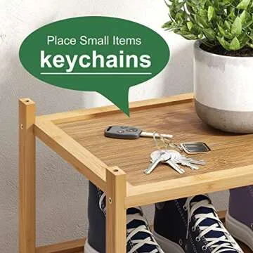 kiplant 3-Tier Bamboo Shoe Rack for Stylish Organizing