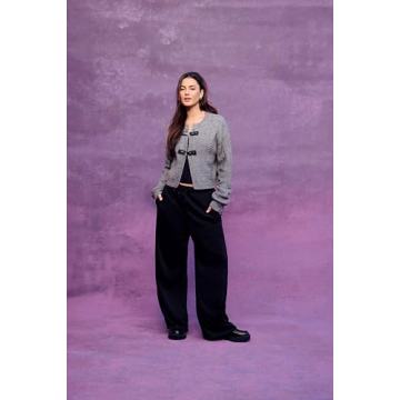 Stylish CIDER Women's Cardigan with Buckle Detail