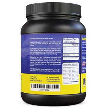 Zen Principle Grass-Fed Collagen Peptides 1.5 lb. Anti-Aging Hydrolyzed Protein Powder for Healthy H...