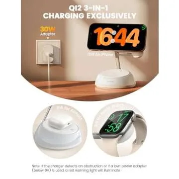Lamicall 4 in 1 Fast Wireless Charging Station for Apple
