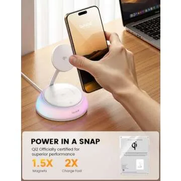 Lamicall 4 in 1 Fast Wireless Charging Station for Apple