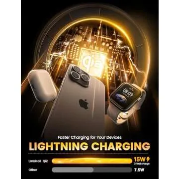 Lamicall 4 in 1 Fast Wireless Charging Station for Apple