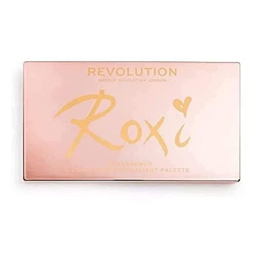 Makeup Revolution X Roxxsaurus Highlighter & Contour Palette - 8 Shades for Sculpting & Illuminating...