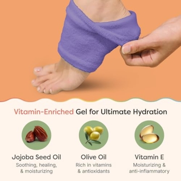 ZenToes Moisturizing Sleep Socks for Cracked Heels