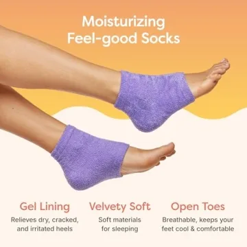 ZenToes Moisturizing Sleep Socks for Cracked Heels