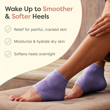 ZenToes Moisturizing Sleep Socks for Cracked Heels