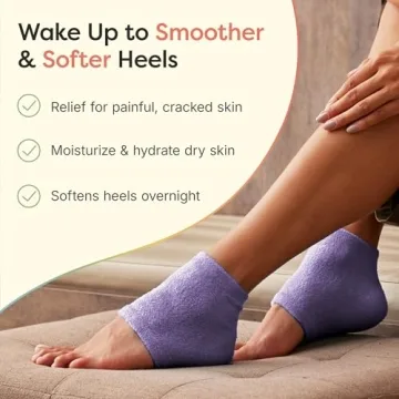 ZenToes Moisturizing Sleep Socks for Cracked Heels