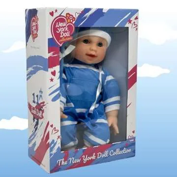 The New York Doll Collection 11 inch Soft Body Baby Doll in Gift Box - 11" Baby Doll Toy for Kids, Boys, Girls and Toddlers - Baby Doll Pacifier Accessory Included
