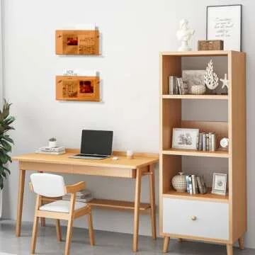 ZQDQIUQIU Acrylic Magazine Holder, 2 Pack Acrylic Magazine Rack Wall Mounted Floating Bookshelf Brochure Display for Waiting Room, Living Room, Office, Home (Orange, 16 Inch)