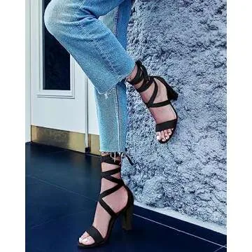 Stylish and Comfortable Huiyuzhi Strappy Heels for Women