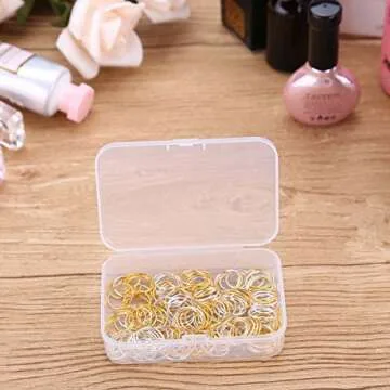 200 PCS Hair Braid Rings Accessories Clips for Women Dreadlocks Set Color Gold and Sliver