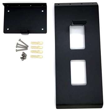 BESTUNT Helmet Display | Mount for Motorcycle Holder Shelf Rack Storage Fixation | Mount on Wall (black)