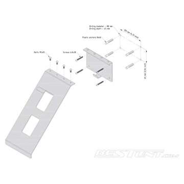 BESTUNT Helmet Display | Mount for Motorcycle Holder Shelf Rack Storage Fixation | Mount on Wall (black)