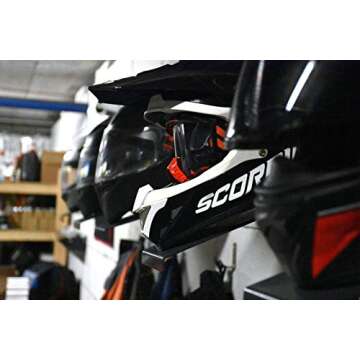 BESTUNT Helmet Display | Mount for Motorcycle Holder Shelf Rack Storage Fixation | Mount on Wall (black)