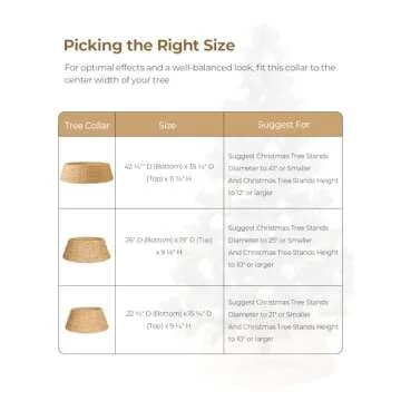 Durable 22.5 Inch Christmas Tree Collar for Festive Decor