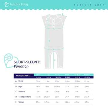 Feather Baby Girls Clothes Pima Cotton Short Sleeve Ruched One-Piece Jumpsuit Romper