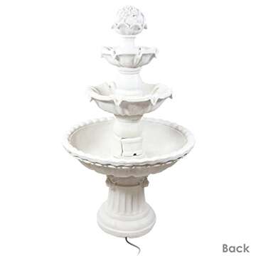 Sunnydaze 52-Inch Elegant 3-Tier Water Fountain