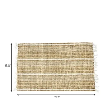 Natural Wicker Placemats - Eco-Friendly Seagrass Set of 6