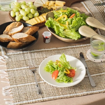 Natural Wicker Placemats - Eco-Friendly Seagrass Set of 6