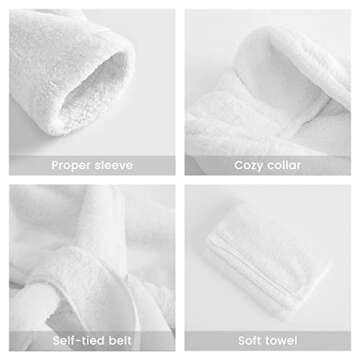 M&G House Newborn Photography Props Bathrobe Outfits Baby Photoshoot Props Baby Robe Girl Baby Photo Prop Outfit Robe Newborn Costume Baby Robes 0-6 Months(White)