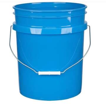 Durable 5 Gallon Buckets with Airtight Lid - Pack of 2
