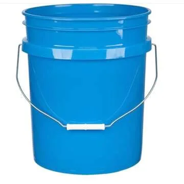 Durable 5 Gallon Buckets with Airtight Lid - Pack of 2