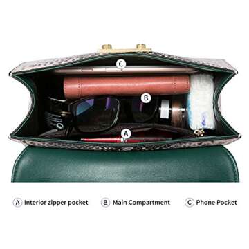 LAORENTOU Cowhide Shoulder Bag for Stylish Women