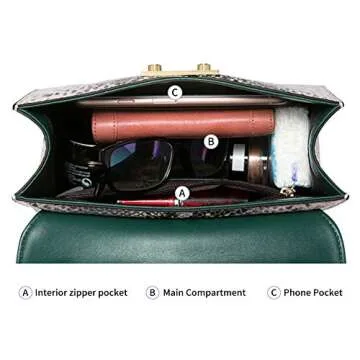 LAORENTOU Cowhide Shoulder Bag for Stylish Women