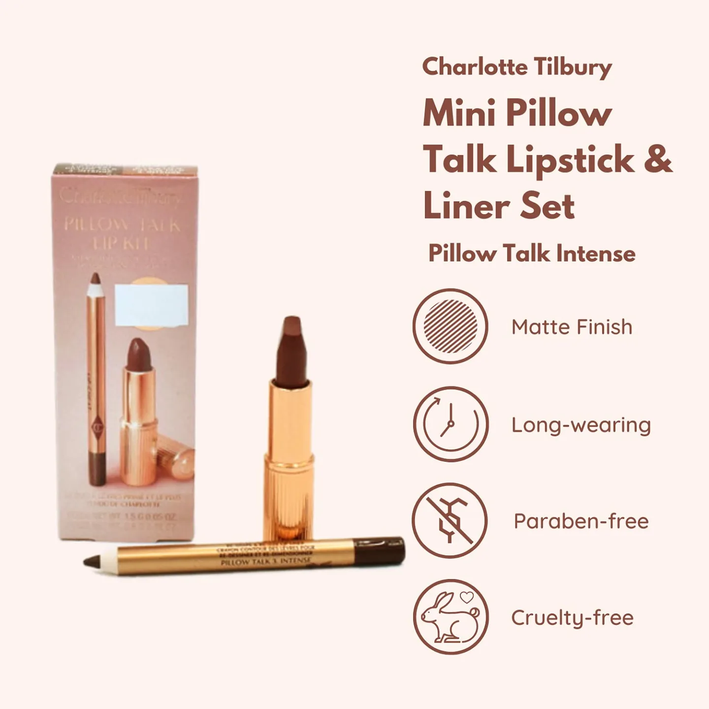 Mini Pillow Talk Lip Kit - Long Lasting Makeup