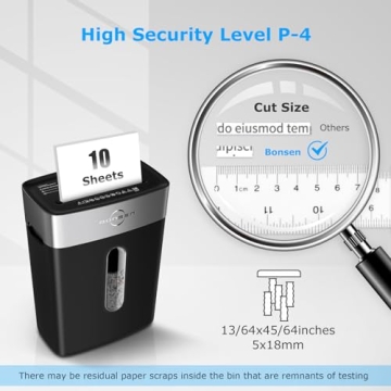 Compact Cross-Cut Shredder Perfect for Home Office