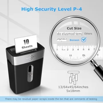 Compact Cross-Cut Shredder Perfect for Home Office