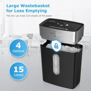 Compact Cross-Cut Shredder Perfect for Home Office
