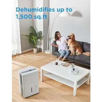 Midea 1,500 Sq. Ft. Energy Star Certified Dehumidifier – 22 Pint – Quiet & Smart Control