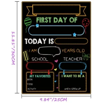First Day of School Board for Kids - Reusable & Fun