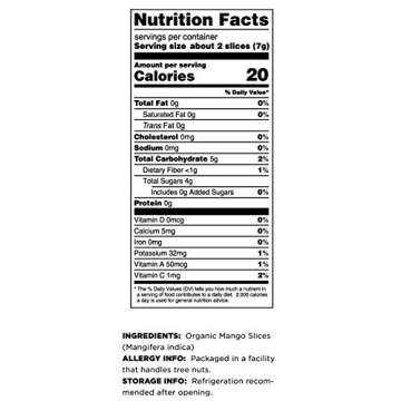 Terrasoul Superfoods Organic Dried Mango Slices 2 Lbs