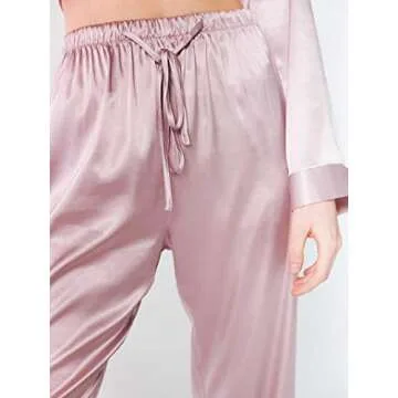 SIORO Women's Satin Pajama Set - Comfortable & Chic Loungewear
