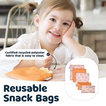 Tiny Twinkle Reusable Snack Bags - Eco-Friendly & Fun