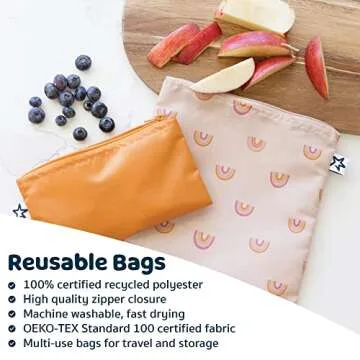 Tiny Twinkle Reusable Snack Bags - Eco-Friendly & Fun