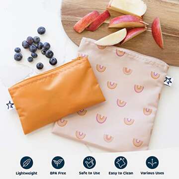 Tiny Twinkle Reusable Snack Bags - Eco-Friendly & Fun