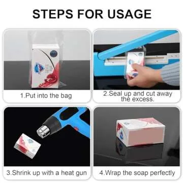 MORIDA 100 pcs 9X14 inch POF Heat Shrink Wrap Bags 100 Gauge, Softer, Clear Film for Gifts, Bottles, DIY Handmade Crafts, Dustproof Packaging, Odorless, Non-Toxic, Food Safety Quality