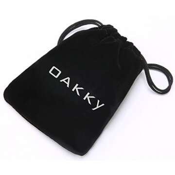 OAKKY Men's Stainless Steel Billiard 8 Ball Signet Lucky Gothic Biker Ring