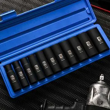 EPAuto Deep Impact Socket Set - Durable Cr-V Quality